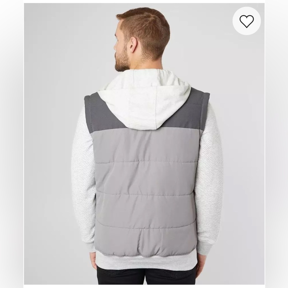 Mens‎ BKE Buckle Hooded Puffer Jacket - Picture 10 of 11